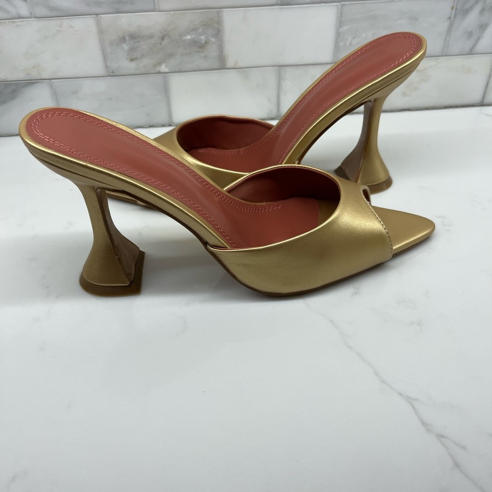 Gold healed sandals